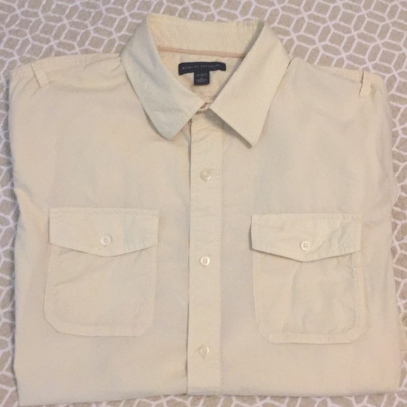 BR pale yellow men’s casual button up - Picture 1 of 6